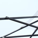 2.7m all-aluminum hand-cranked square half umbrella，without tilt