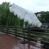 2.7m all-aluminum hand-cranked center pole umbrella, with tilt