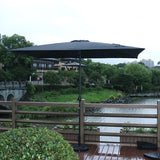 2m x 3m all-iron hand-cranked center pole umbrella