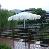 2.7m all-aluminum hand-cranked center pole umbrella, with tilt