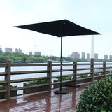 2m x 3m all-iron hand-cranked center pole umbrella