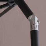 2.7M STEEL/ALUM.CRANK PARASOL, with tilt