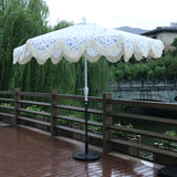 2.7m all-aluminum hand-cranked center pole umbrella, with tilt