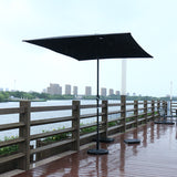 2m x 3m all-iron hand-cranked center pole umbrella