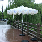 2.7m all-aluminum hand-cranked center pole umbrella, with tilt