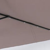 2Mx3M STEEL/ALUM. CRANK PARASOL, with LED solar