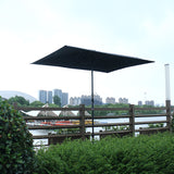 2m x 3m all-iron hand-cranked center pole umbrella