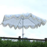 2.7m all-aluminum hand-cranked center pole umbrella, with tilt