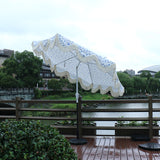 2.7m all-aluminum hand-cranked center pole umbrella, with tilt