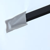 2.7m all-aluminum hand-cranked square half umbrella，without tilt